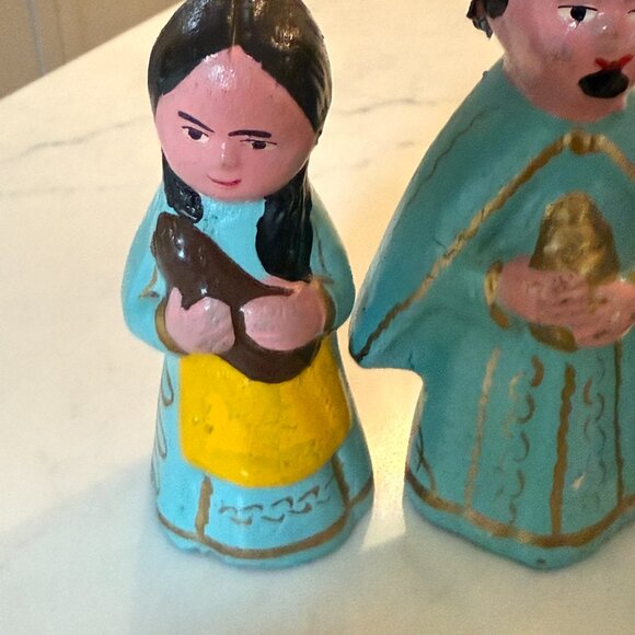 Nativity Scene Set - Mexican Tonala Blue Style - Picture 11 of 11